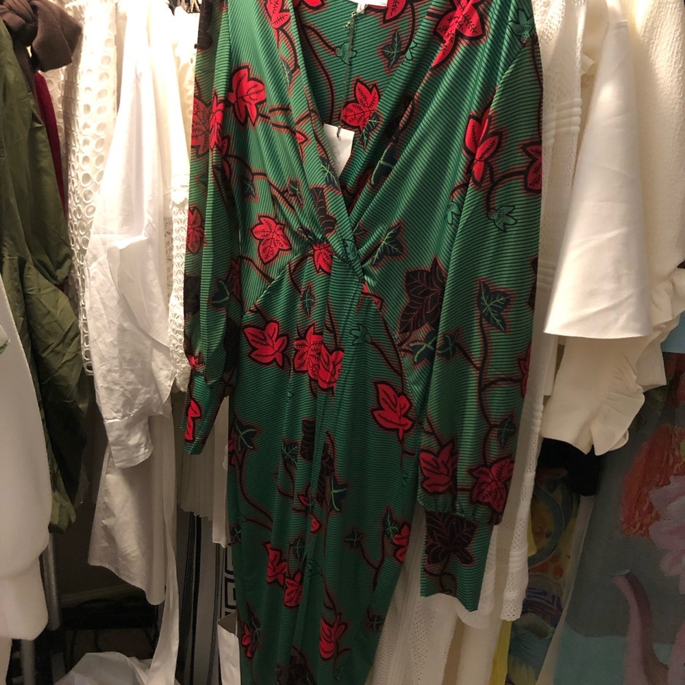 Floral Bishop Sleeve Dress